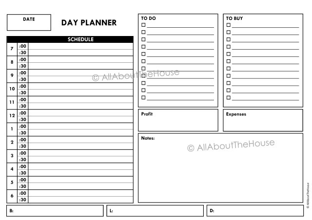 322. Workday Planner - AllAboutTheHouse
