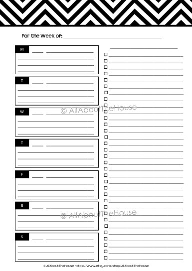 Planner - Option 2 Lined - AllAboutTheHouse