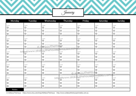 paid bill payment calendar checklist budget binder money management organizer planner finances debt tracker editable printable chevron home binder household binder family notebook